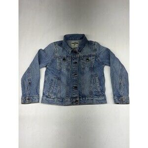 Big Boys OshKosh B'gosh Light Wash Jean Denim Jacket Size 7 Preowned - READ